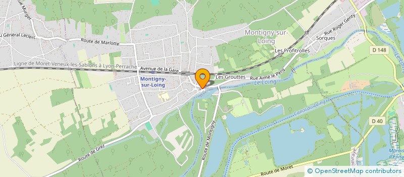 localisation de l'entreprise MADAME DOMINIQUE LAB à MONTIGNY-SUR-LOING