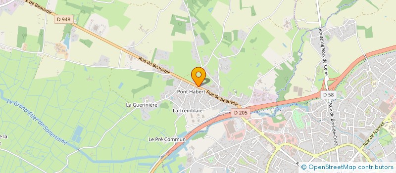 localisation de l'entreprise MADAME DOMINIQUE LABARRE à SALLERTAINE