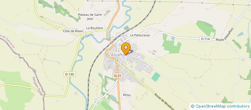 localisation de l'entreprise MADAME DOMINIQUE LACOSTE  ASTAFFORT