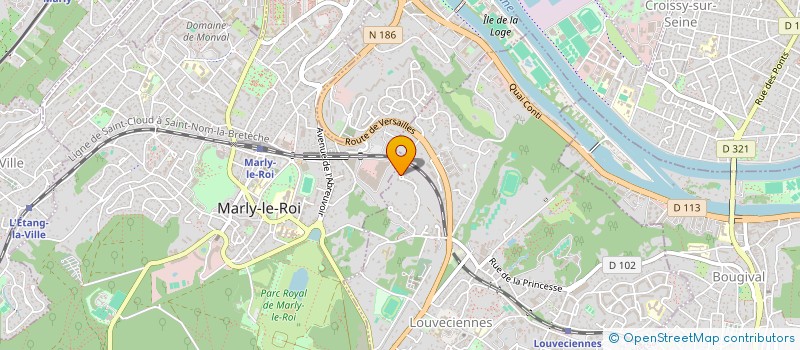 localisation de l'entreprise MADAME DOMINIQUE LAGRANGE à LOUVECIENNES