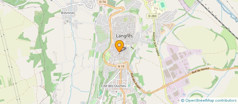 localisation de l'entreprise MADAME DOMINIQUE LAMBERT à LANGRES