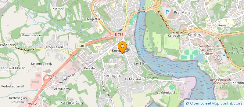 localisation de l'entreprise MADAME DOMINIQUE LANDRAIN à QUIMPER