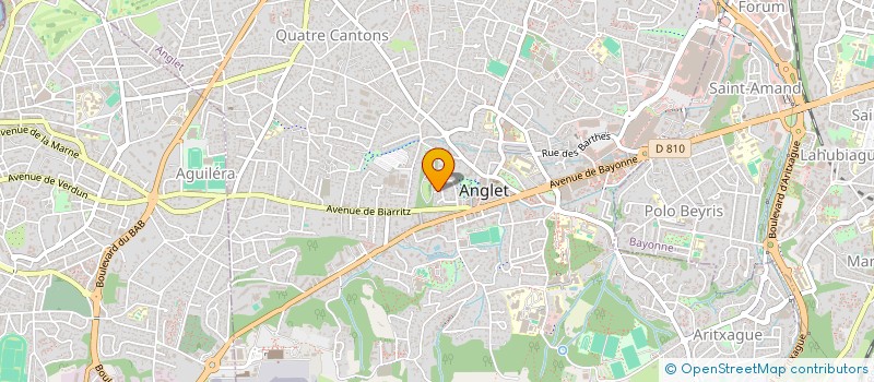 localisation de l'entreprise MADAME DOMINIQUE LAPOUDJE à ANGLET