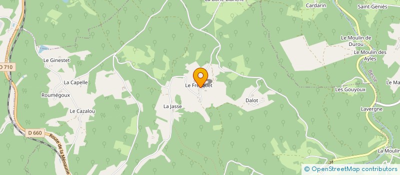 localisation de l'entreprise MADAME DOMINIQUE LAPOUGE à SAINT CERNIN DE L HERM