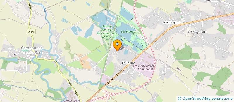 localisation de l'entreprise MADAME DOMINIQUE LAROQUE à CAMBOUNET-SUR-LE-SOR