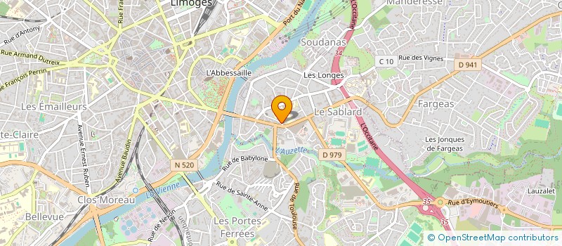 localisation de l'entreprise MADAME DOMINIQUE LAROUSSERIE à LIMOGES