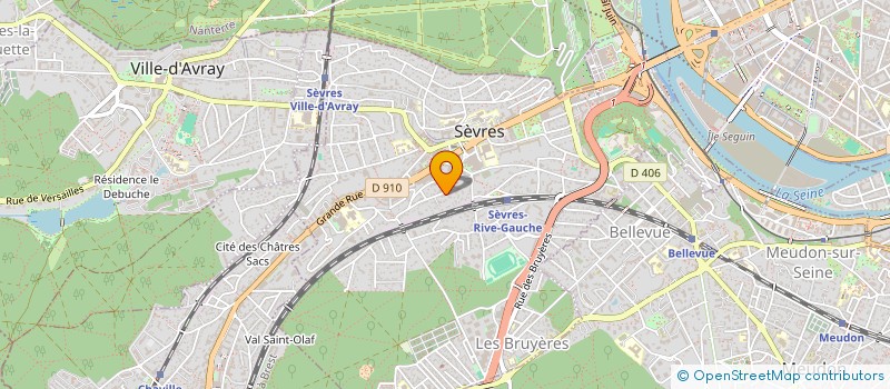 localisation de l'entreprise MADAME DOMINIQUE LAURENT à SEVRES