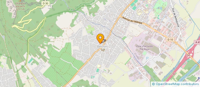 localisation de l'entreprise MADAME DOMINIQUE LAURENT à BERNIN