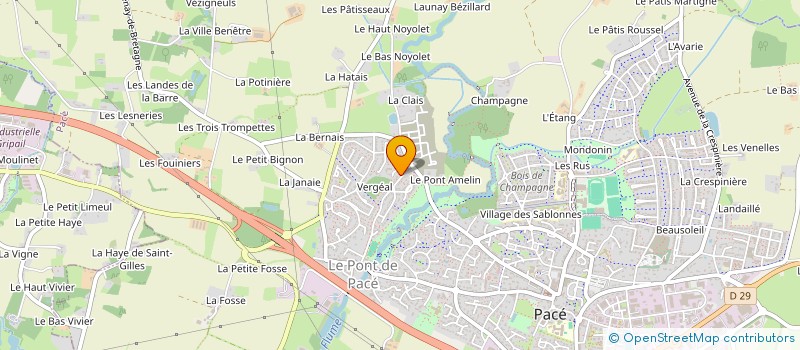 localisation de l'entreprise MADAME DOMINIQUE LE BARS à PACE