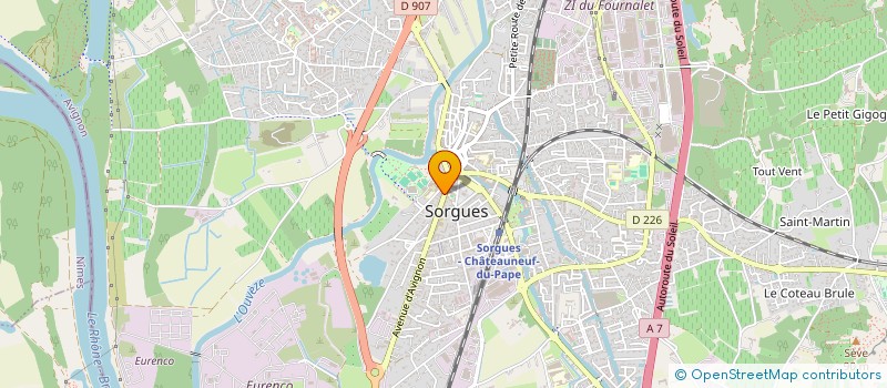 localisation de l'entreprise MADAME DOMINIQUE LE JEUNE  SORGUES