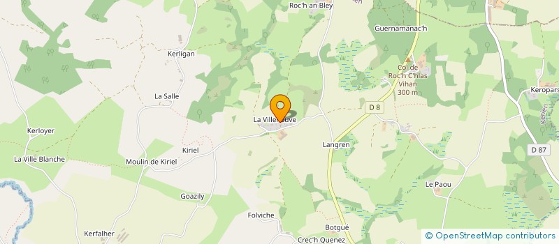 localisation de l'entreprise MADAME DOMINIQUE LE MENAGER  KERIEN