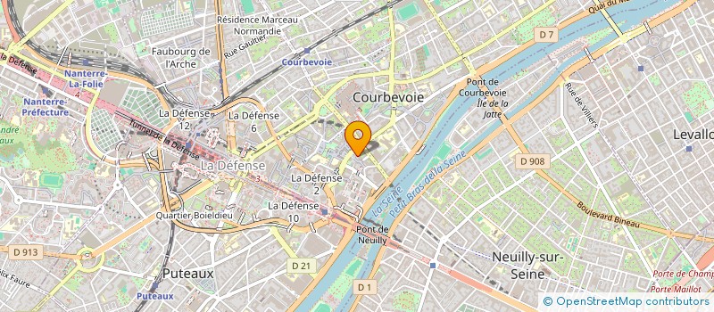 localisation de l'entreprise MADAME DOMINIQUE LE MOUEL à COURBEVOIE