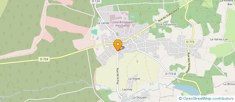 localisation de l'entreprise MADAME DOMINIQUE LEBACLE  BEIGNON