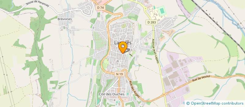 localisation de l'entreprise MADAME DOMINIQUE LECAILLON à LANGRES