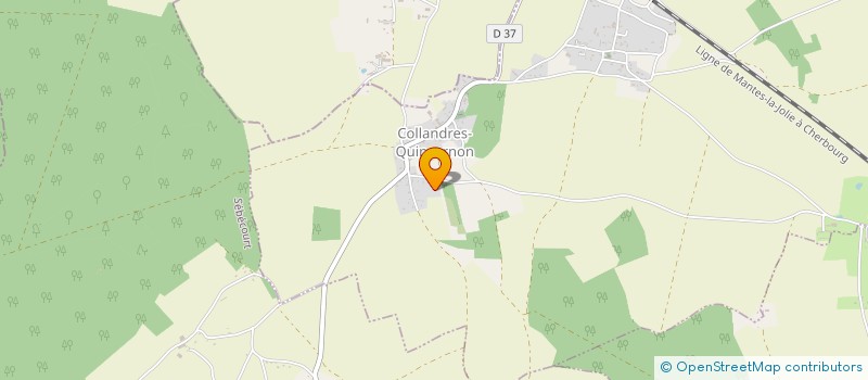 localisation de l'entreprise MADAME DOMINIQUE LECHEVESTRIER à COLLANDRES-QUINCARNON