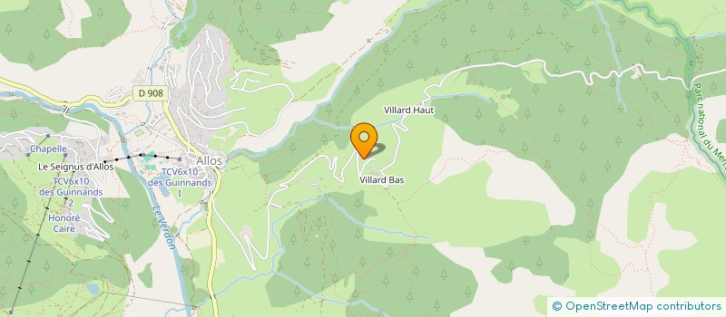 localisation de l'entreprise MADAME DOMINIQUE LECLERC à ALLOS