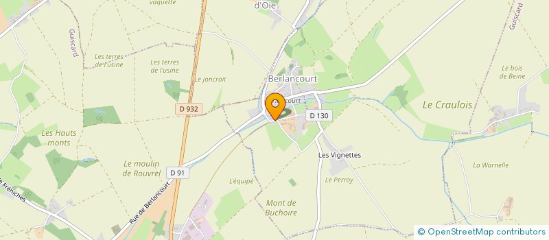 localisation de l'entreprise MADAME DOMINIQUE LEFEBVRE  BERLANCOURT