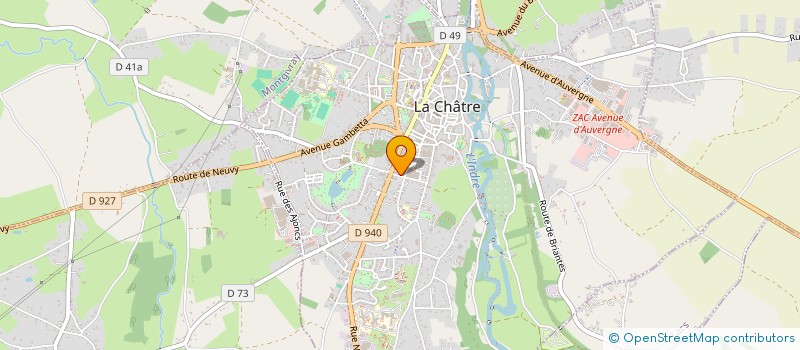 localisation de l'entreprise MADAME DOMINIQUE LEFEVRE à LA CHATRE