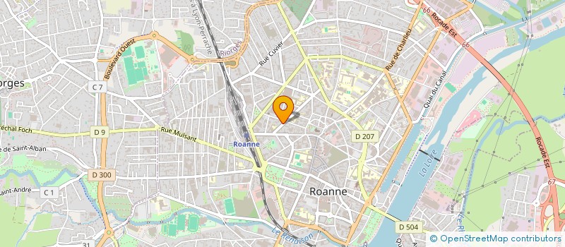 localisation de l'entreprise MADAME DOMINIQUE LEFEVRE  ROANNE