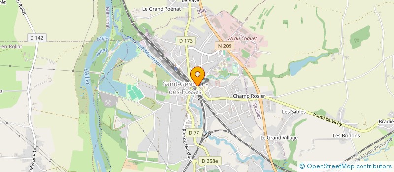 localisation de l'entreprise MADAME DOMINIQUE LEGER  SAINT-GERMAIN-DES-FOSSES