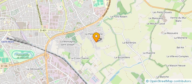 localisation de l'entreprise MADAME DOMINIQUE LEGOUBEY à SAINT-MALO