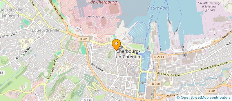 localisation de l'entreprise MADAME DOMINIQUE LEGUELTEL à CHERBOURG-EN-COTENTIN