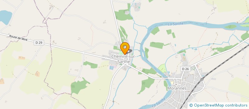 localisation de l'entreprise MADAME DOMINIQUE LEMAIRE à MORANNES SUR SARTHE-DAUMERAY