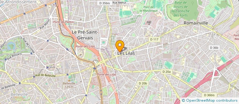localisation de l'entreprise MADAME DOMINIQUE LEMAIRE à LES LILAS