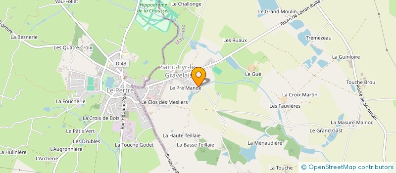 localisation de l'entreprise MADAME DOMINIQUE LEMARIE à SAINT-CYR-LE-GRAVELAIS