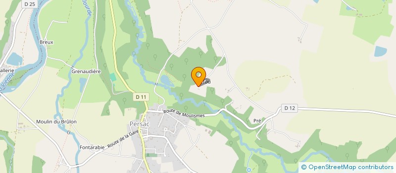 localisation de l'entreprise MADAME DOMINIQUE LENFANT  PERSAC