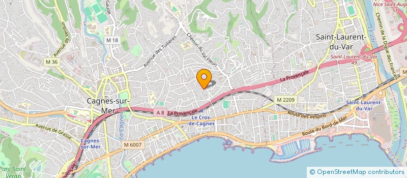 localisation de l'entreprise MADAME DOMINIQUE LEON à CAGNES-SUR-MER