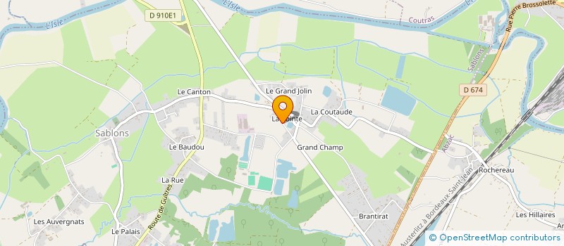 localisation de l'entreprise MADAME DOMINIQUE LEPINE  SABLONS