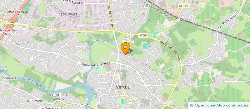 localisation de l'entreprise MADAME DOMINIQUE LERAY  VERTOU