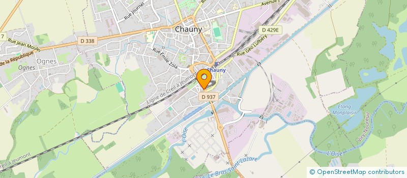 localisation de l'entreprise MADAME DOMINIQUE LERIQUE  CHAUNY