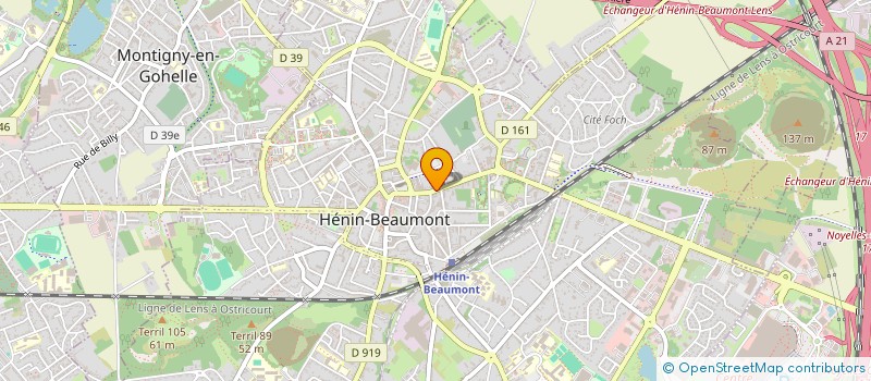 localisation de l'entreprise MADAME DOMINIQUE LEROUX  HENIN-BEAUMONT