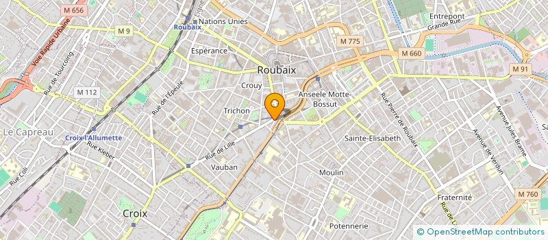 localisation de l'entreprise MADAME DOMINIQUE LESAFFRE à ROUBAIX