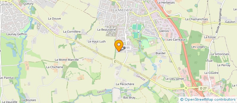 localisation de l'entreprise MADAME DOMINIQUE LESAGE  LA MEZIERE