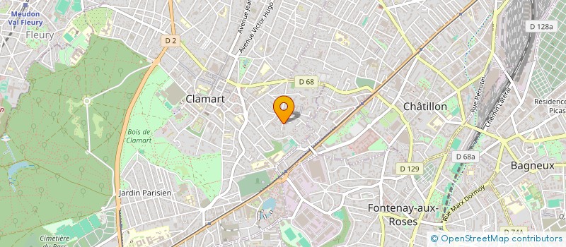 localisation de l'entreprise MADAME DOMINIQUE LEVENT à CLAMART