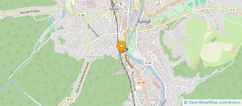 localisation de l'entreprise MADAME DOMINIQUE LI-CAVOLI  CHANTRAINE