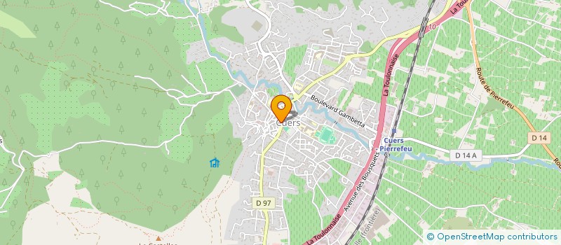 localisation de l'entreprise MADAME DOMINIQUE LIDOVE  CUERS