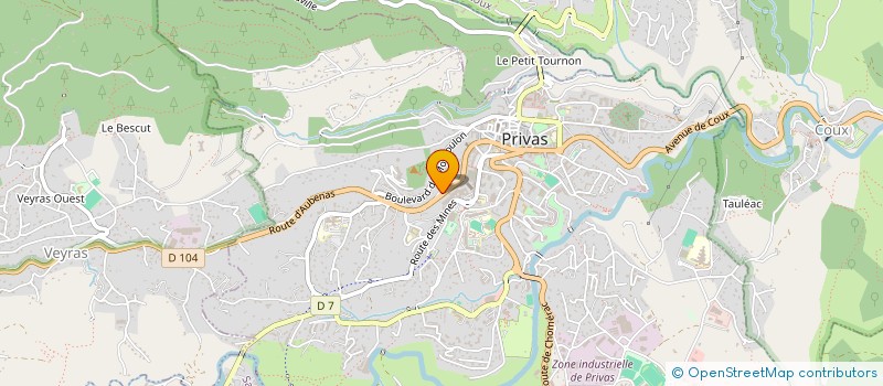 localisation de l'entreprise MADAME DOMINIQUE LIEGAUT  PRIVAS