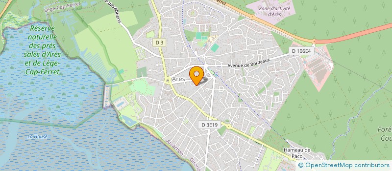 localisation de l'entreprise MADAME DOMINIQUE LIEGE  ARES