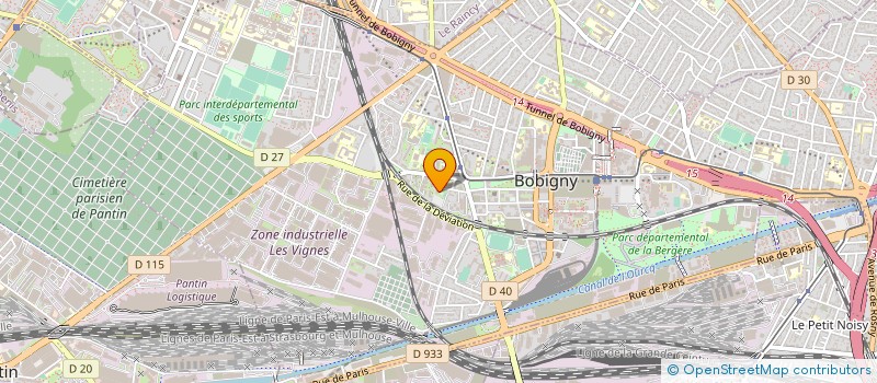 localisation de l'entreprise MADAME DOMINIQUE LILIANE BOUQUET  BOBIGNY