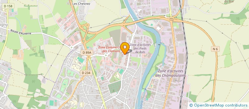 localisation de l'entreprise MADAME DOMINIQUE LONCHAMPT à AUXERRE