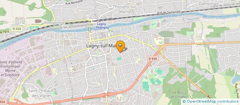 localisation de l'entreprise MADAME DOMINIQUE LORIEUX  LAGNY-SUR-MARNE