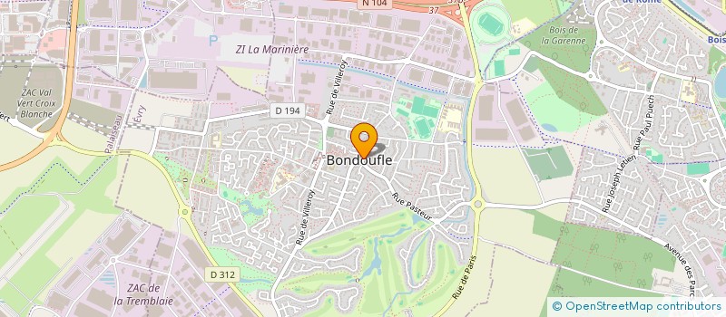 localisation de l'entreprise MADAME DOMINIQUE LOUDIERE  BONDOUFLE