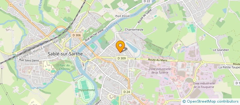 localisation de l'entreprise MADAME DOMINIQUE LOUET  SABLE-SUR-SARTHE