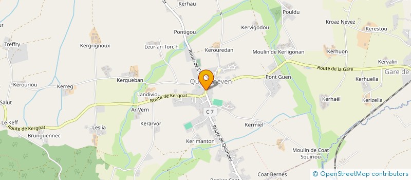 localisation de l'entreprise MADAME DOMINIQUE LOUVEL  QUEMENEVEN