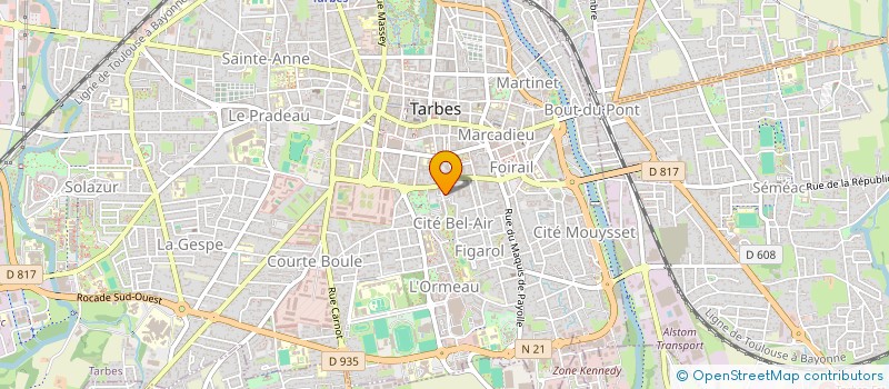 localisation de l'entreprise MADAME DOMINIQUE LOUVET  TARBES