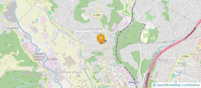 localisation de l'entreprise MADAME DOMINIQUE LUONG à LA ROQUETTE-SUR-SIAGNE